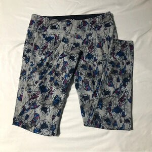 Oakley Hydrolix 28” leggings Light Grey  Floral Pattern Large